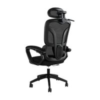 Silla de Oficina con Malla Con Apoyabrazos y Soporte Suave Negro
