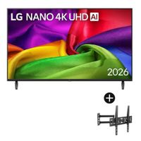 Televisor LG 43 NANO 4K UHD AI Smart TV 2026 - 43NU800BPSC con Rack