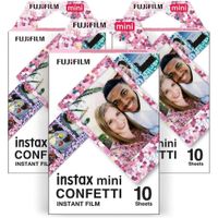 PELÍCULA INSTANTÁNEA FUJIFILM INSTAX MINI CONFETTI - PACK 30 HOJAS