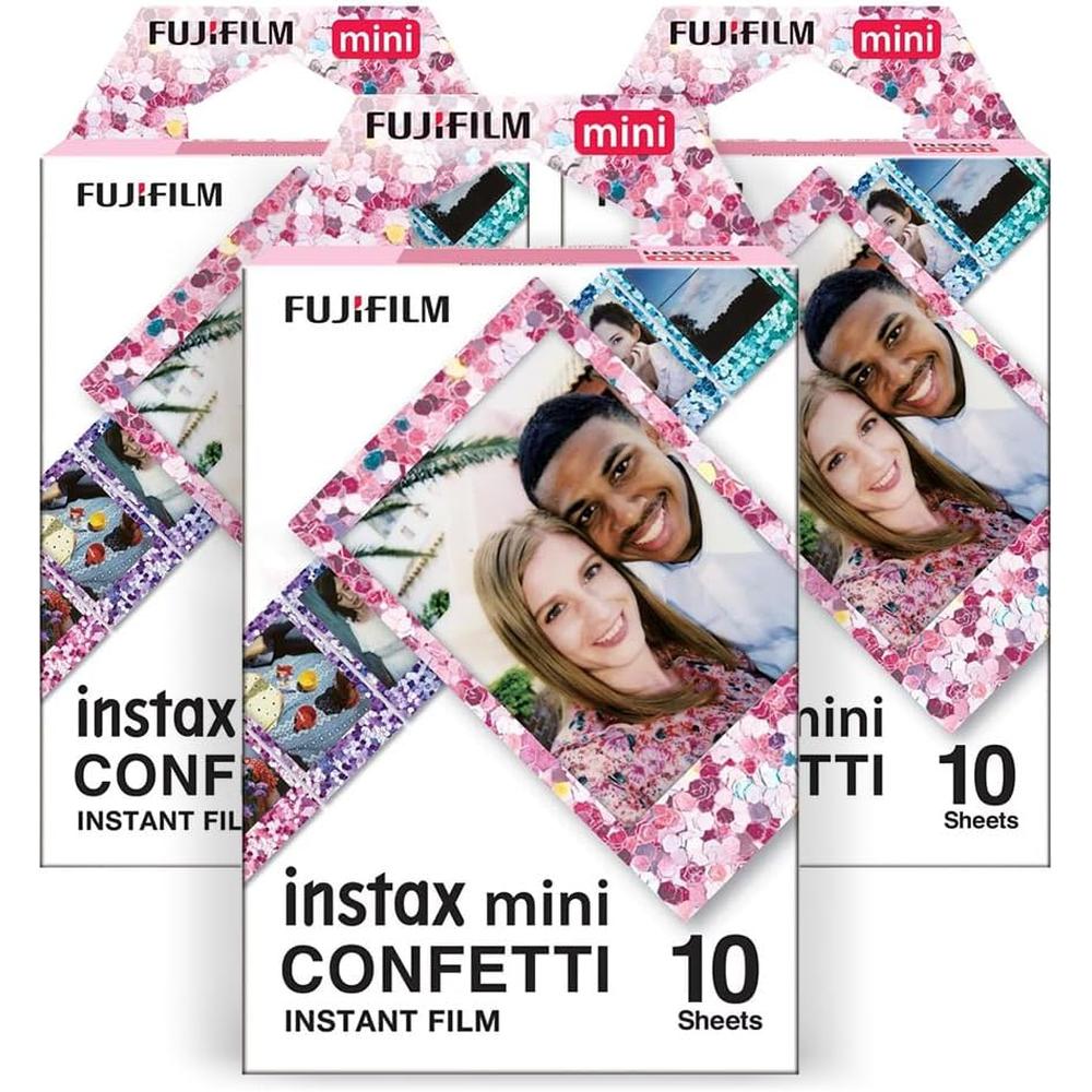 PELÍCULA INSTANTÁNEA FUJIFILM INSTAX MINI CONFETTI - PACK 30 HOJAS