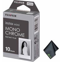 PELÍCULA INSTANTÁNEA FUJIFILM INSTAX MINI MONOCROMÁTICA + PAÑO DE LIMPIEZA - PACK 10 HOJAS