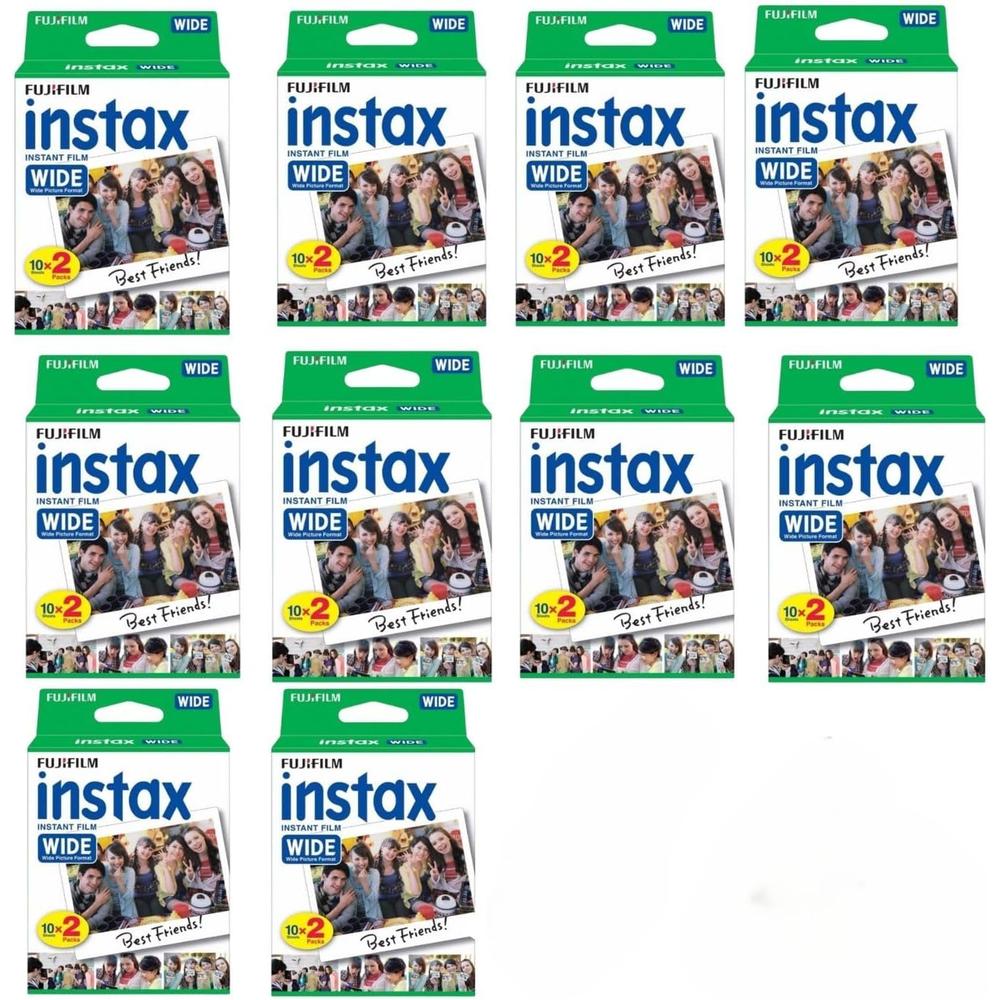 PELÍCULA INSTANTÁNEA FUJIFILM INSTAX WIDE - PACK 200 HOJAS