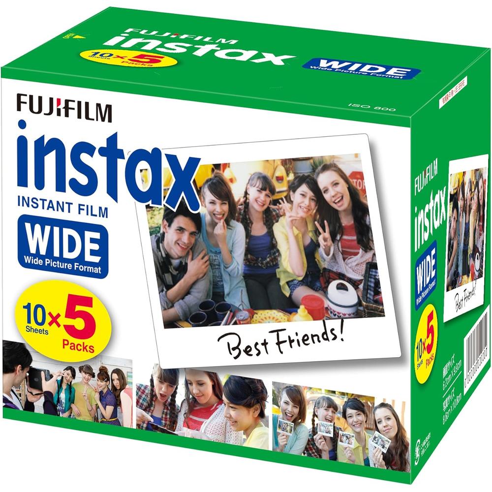 PELÍCULA INSTANTÁNEA FUJIFILM INSTAX WIDE - PACK 50 HOJAS