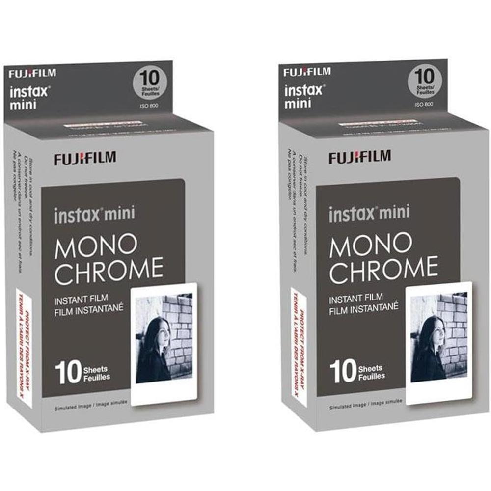 PELÍCULA INSTANTÁNEA FUJIFILM INSTAX MINI MONOCROMÁTICA - PACK 20 HOJAS