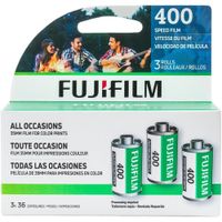 PELÍCULA FOTOGRÁFICA FUJIFILMNEGATIVA 400 ISO 35MM - PACK 3 PZS