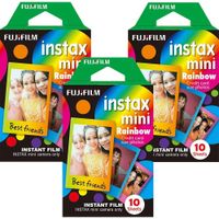 PELÍCULA INSTANTÁNEA FUJIFILM INSTAX MINI RAINBOW - PACK 30 HOJAS