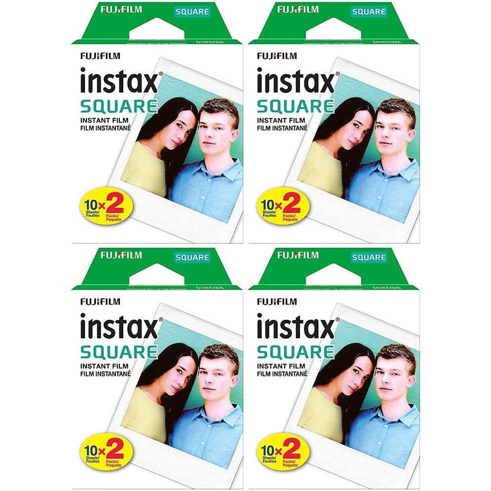 PELÍCULA INSTANTÁNEA FUJIFILM INSTAX SQUARE - PACK 80 HOJAS | BLANCO