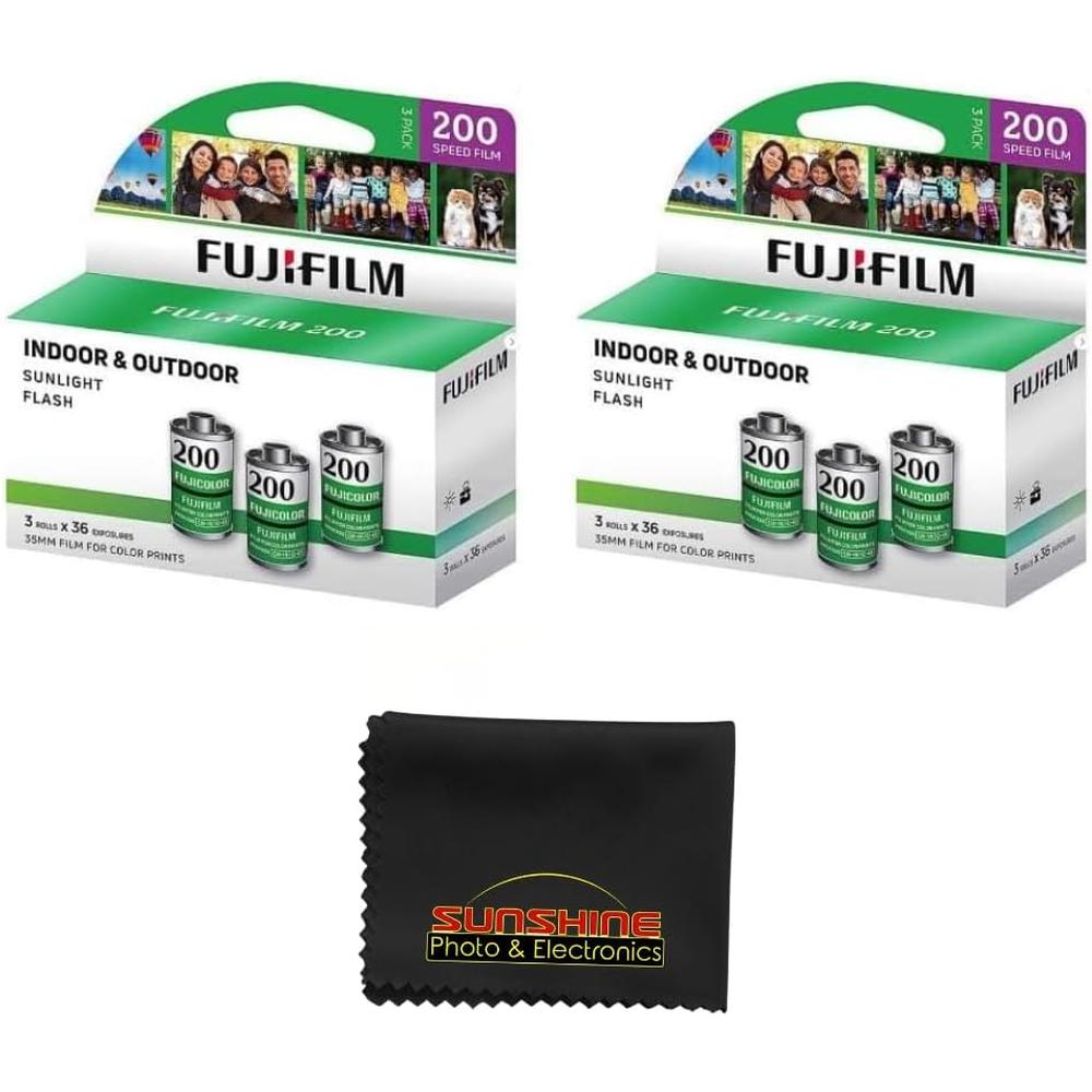 PELÍCULA FOTOGRÁFICA FUJIFILM FUJICOLOR 200 35MM - PACK 6 ROLLOS