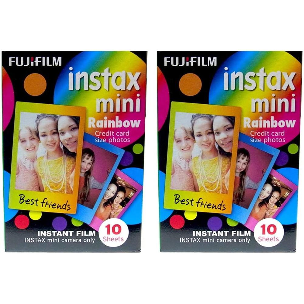 PELÍCULA INSTANTÁNEA FUJIFILM INSTAX MINI RAINBOW - PACK 20 HOJAS