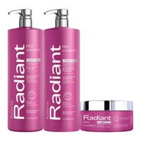 Radiant Keratin Pro Luminous Shampoo Acondicionador y Mascarilla 1L