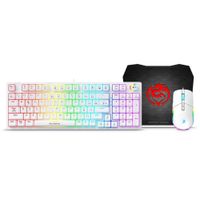 Kit Gamer Cybertel Striker GT1802W Teclado Mecánico + Mouse + Pad Mouse