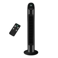 Ventilador Torre 86cm 3 Velocidades 200W Silencioso Con Control Black