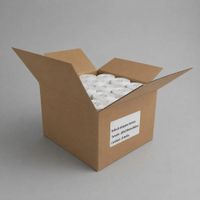 Caja de 20 rollos de 500 etiquetas adhesivas térmico 100x100mm TD blanco tuco de 1 pulgada