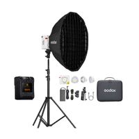 Luz Continua Godox ML100R Kit 2 - Parante - Softbox AD-S85 - Bateria PD65W