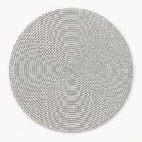 Set X6 Manteles Individuales Plateados Para Comedor