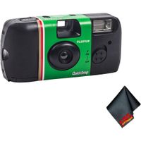 CÁMARA DESECHABLE FUJIFILM QUICKSNAP FLASH 400 PAÑO MICROFIBRA - SET 2 PZS