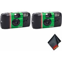 CÁMARA DESECHABLE FUJIFILM QUICKSNAP FLASH 400 ESTUCHE PAÑO MICROFIBRA - SET 4 PZS