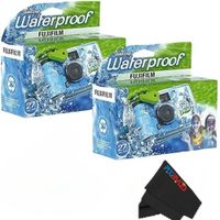 CÁMARA DESECHABLE FUJIFILM QUICKSNAP WP 35MM + USB SANDISK 32GB + PAÑO MF - SET 4 PZS
