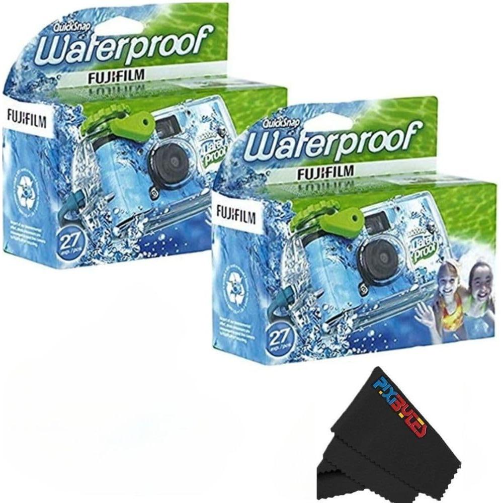 CÁMARA DESECHABLE FUJIFILM QUICKSNAP WP 35MM + USB SANDISK 32GB + PAÑO MF - SET 4 PZS