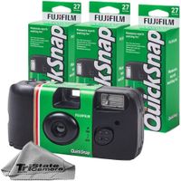 CÁMARA DESECHABLE FUJIFILM QUICKSNAP FLASH 400 35MM PAÑO MICROFIBRA NV - SET 3 PZS