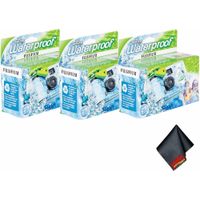 CÁMARA DESECHABLE FUJIFILM QUICKSNAP 800 RESISTENTE AL AGUA 35MM PAÑO MICROFIBRA - PACK 3 PZS