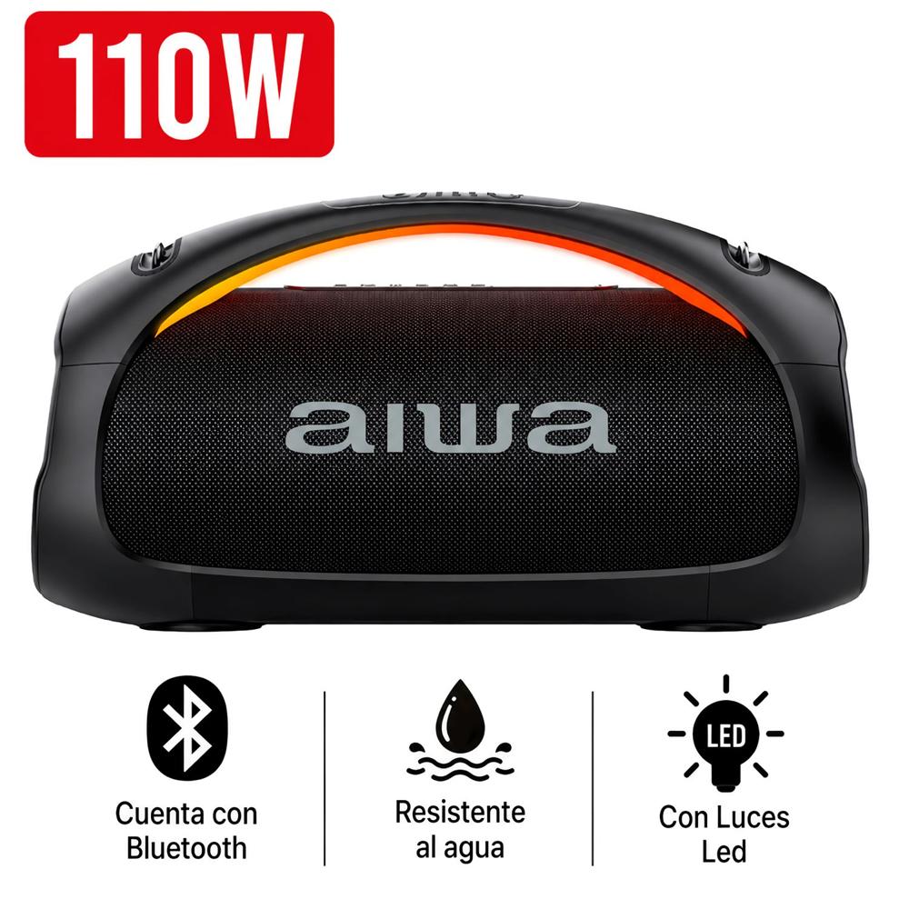 Parlante Boombox Portátil Bluetooth AWS544BT 110W