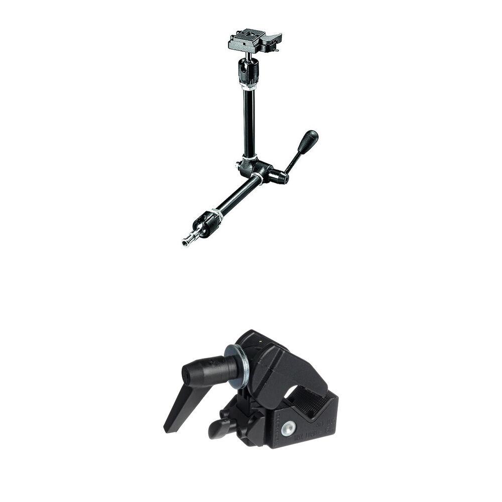 Manfrotto Magic Arm 143RC con Super Clamp Kit - Brazo Articulado, Carga 8.8 lb, Longitud 1