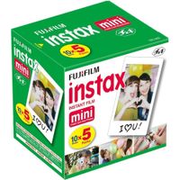 PELÍCULA INSTANTÁNEA FUJIFILM INSTAX MINI - PACK 50 HOJAS