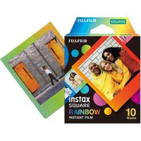 PELÍCULA INSTANTÁNEA FUJIFILM INSTAX SQUARE RAINBOW - PACK 10 HOJAS