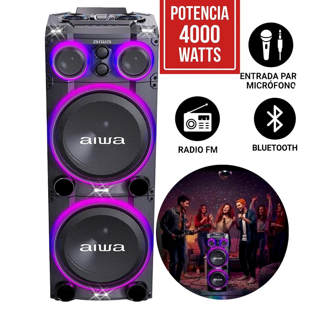 Torre de Sonido AWPOC15 4000W PMPO