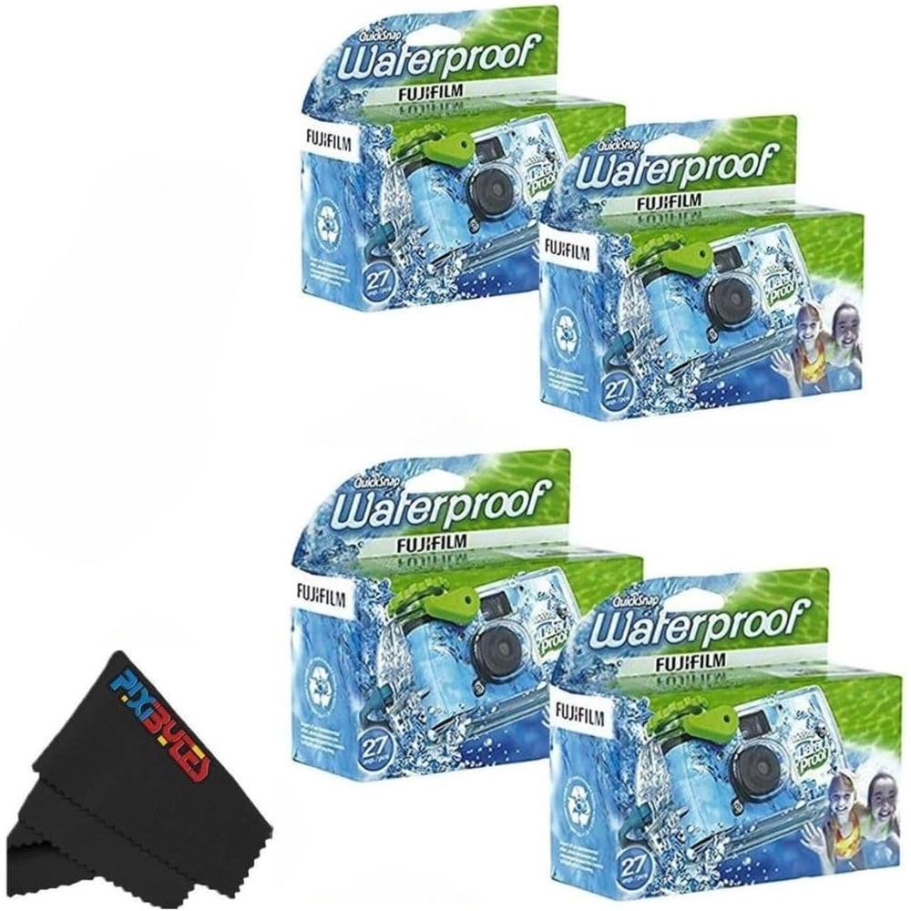 CÁMARA DESECHABLE FUJIFILM QUICKSNAP WP 35MM + USB SANDISK 32GB + PAÑO MF - SET 6 PZS