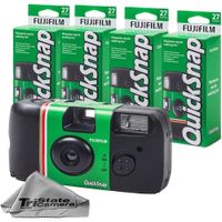 CÁMARA DESECHABLE FUJIFILM QUICKSNAP FLASH 400 35MM PAÑO MICROFIBRA - SET 4 PZS