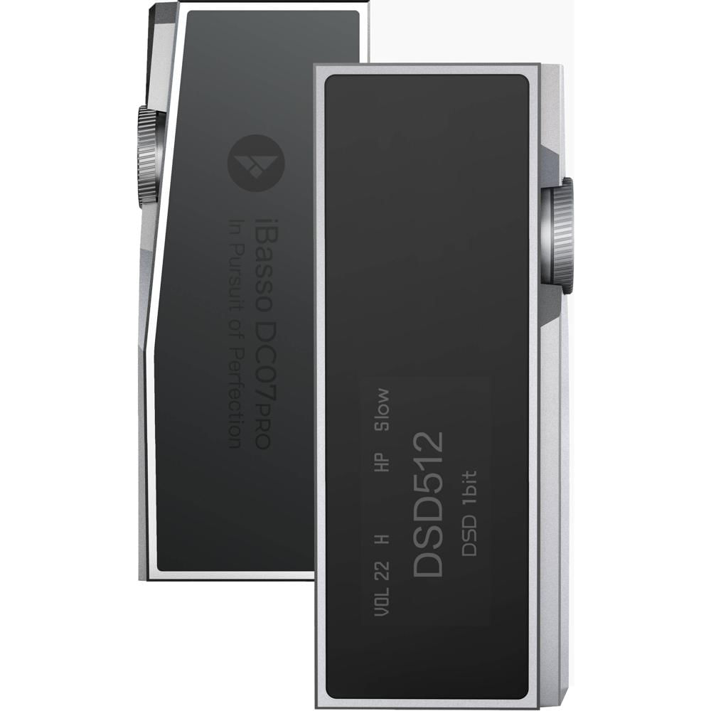 iBasso DC07PRO DAC y Amplificador USB Portátil Hi-Res - 32-Bit/768 kHz, DSD512, Salida Ba