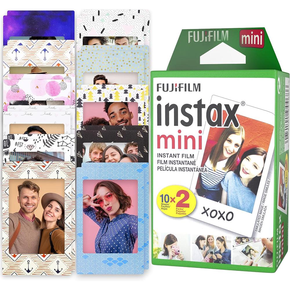 PELÍCULA INSTANTÁNEA FUJIFILM INSTAX MINI + MARCOS MOSHIFY - PACK 20 HOJAS