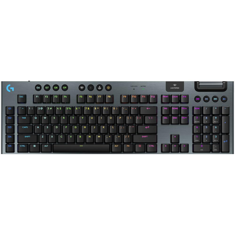 Logitech G915 X LIGHTSPEED Teclado Mecánico Inalámbrico RGB Bajo Perfil (Carbon, GL Tác