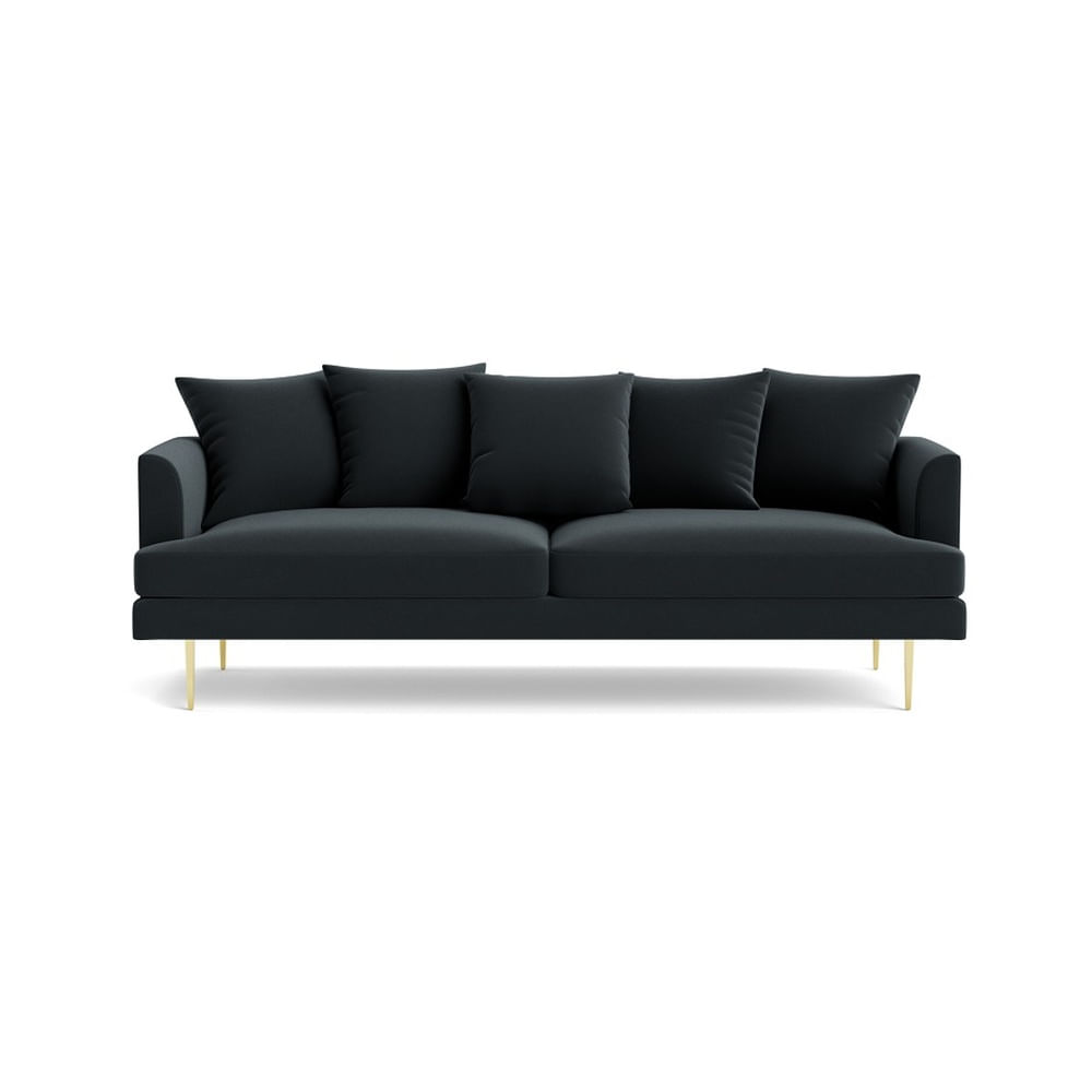 Sofá de 3 Cuerpos Confor Negro Fabiani Home
