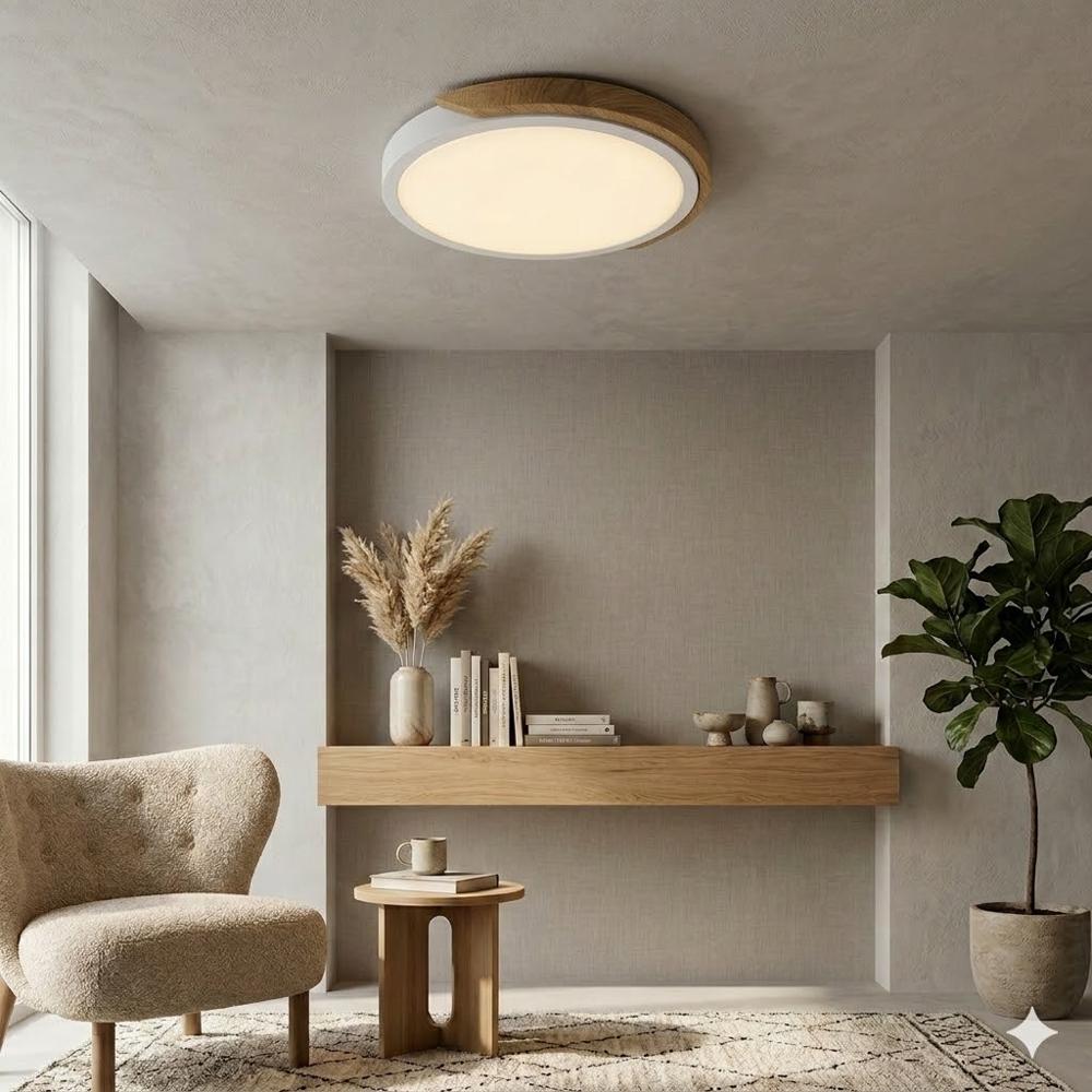 Panel LED Decorativo E27 D27cm Osaka Blanco 48W 3 tiempos ExtraLED