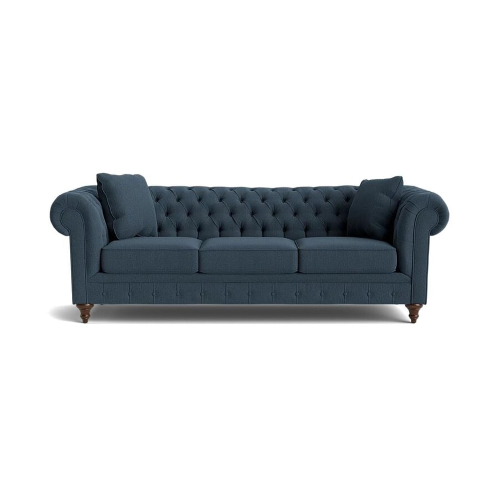 Sofá de 3 Cuerpos Chester Azul Acero Fabiani Home