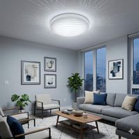 Panel LED Decorativo E27 D27cm Viedma 48W 3 Tiempos ExtraLED