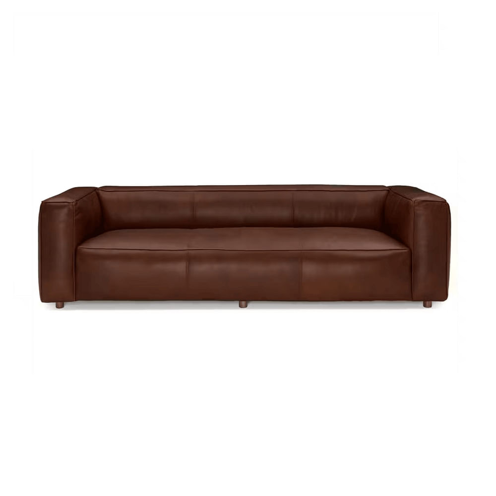Sofá de 3 Cuerpos Pranna Marron Fabiani Home