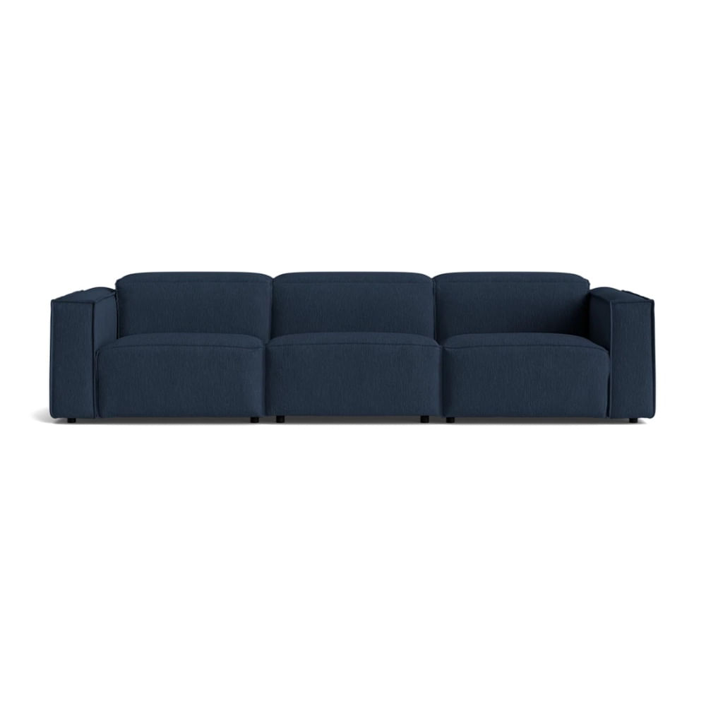 Sofá de 3 Cuerpos Bob Azul Osc Fabiani Home