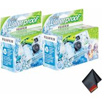CÁMARA DESECHABLE FUJIFILM QUICKSNAP 800 WP 35MM + PAÑO MF DIGINERDS - PACK 2 PZS
