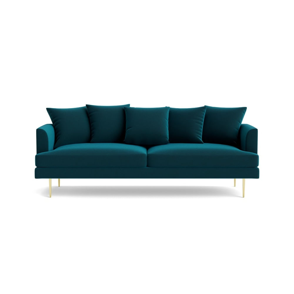 Sofá de 3 Cuerpos Confor Turquesa Osc Fabiani Home