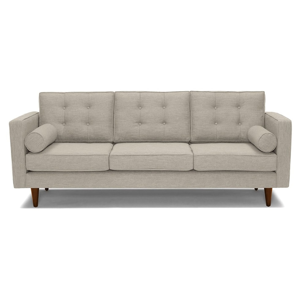 Sofá de 3 Cuerpos Jordan Beige Fabiani Home