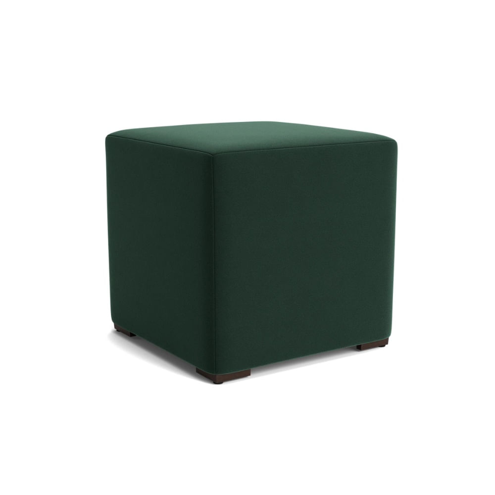 Puff Cubo Verde Oscuro Fabiani Home