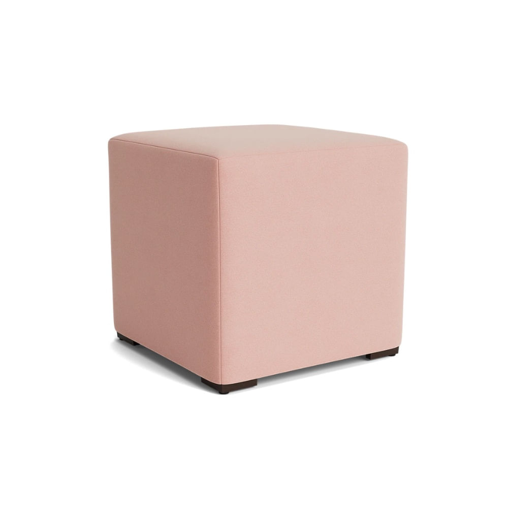 Puff Cubo Rosa Fabiani Home