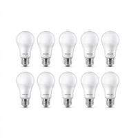 Pack 10 Focos LED 6W Luz Blanca Philips EcoHome E27 6500K