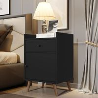Velador Mesa de Noche Kuro Negro | Masiva Home