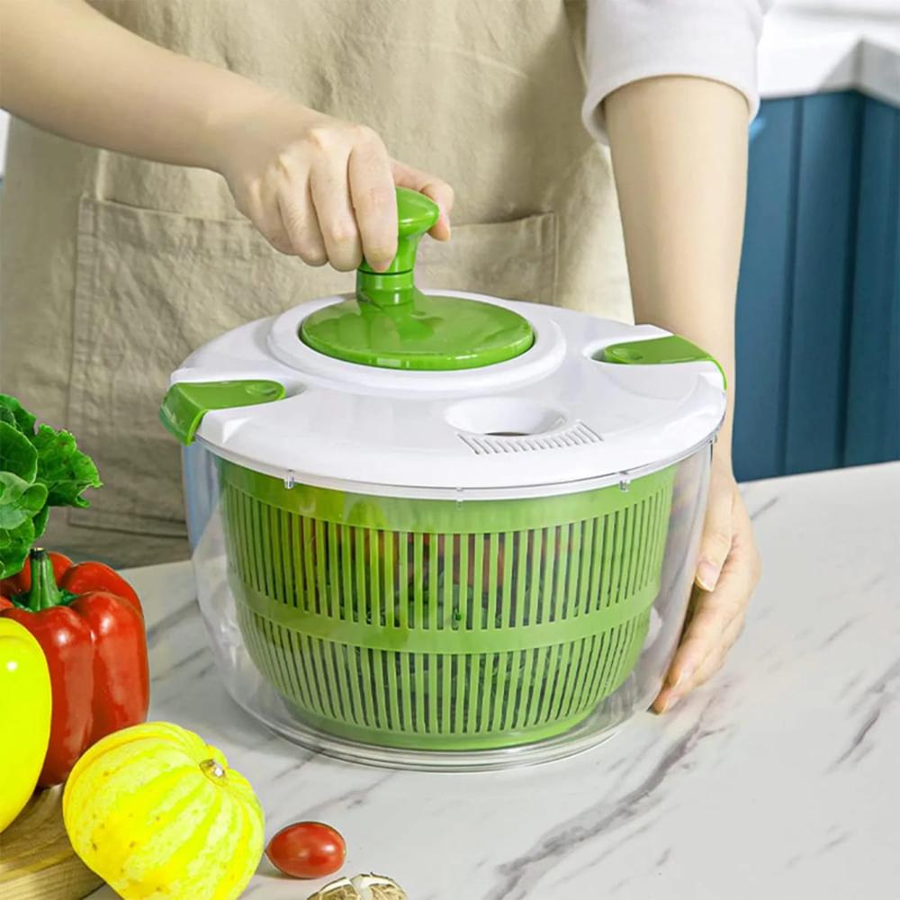 Centrifugador Escurridor de Verduras 5 Litros Salad Verde  555VE01
