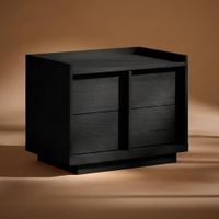 Velador Mesa de Noche Maradona Negro | Masiva Home